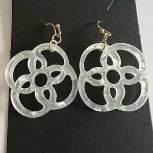 Not for sale - Lightweight Fashion Clear Floral Earrings